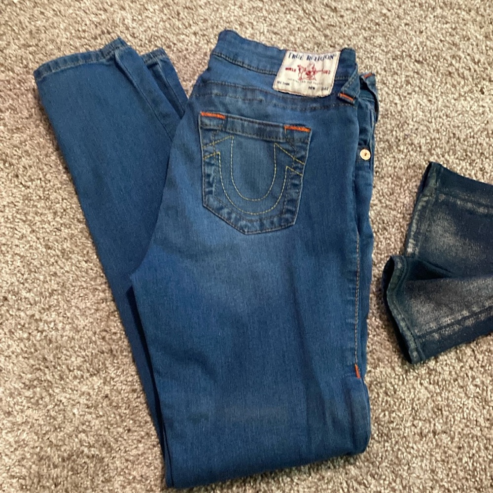 True Religion Blue Skinny Jeans Classic Style